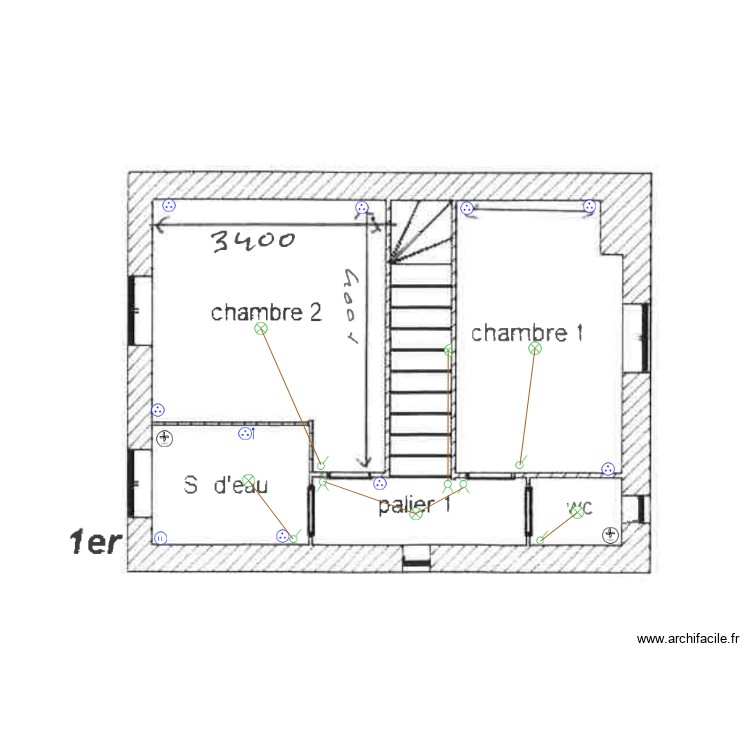 plan 1er. Plan de 0 pièce et 0 m2