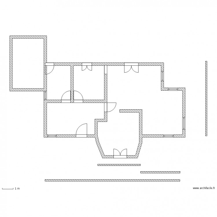 retravaillée. Plan de 0 pièce et 0 m2