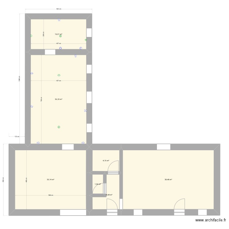 Tréma2. Plan de 7 pièces et 126 m2