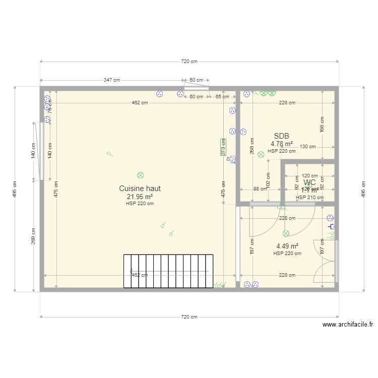 Plan électrique RDC. Plan de 0 pièce et 0 m2