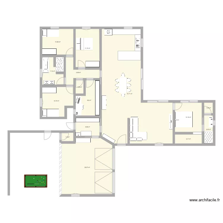 maison 3. Plan de 