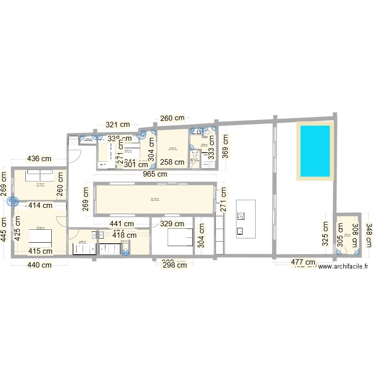 RESTO 1. Plan de 11 pièces et 94 m2