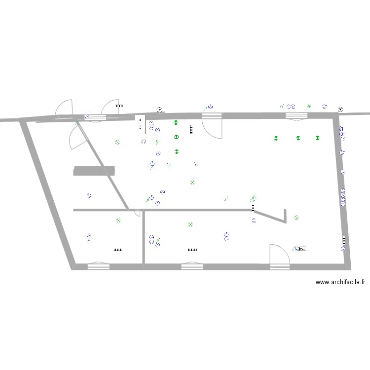 Corseaux Chatel 5. Plan de 2 pièces et 83 m2