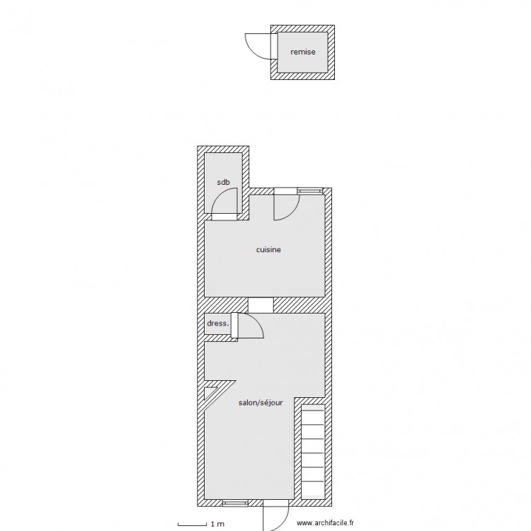 keberle rdc. Plan de 0 pièce et 0 m2