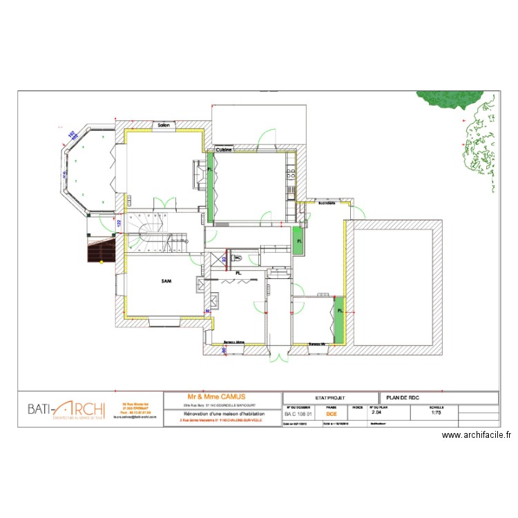 Plan RDC Elec. Plan de 0 pièce et 0 m2