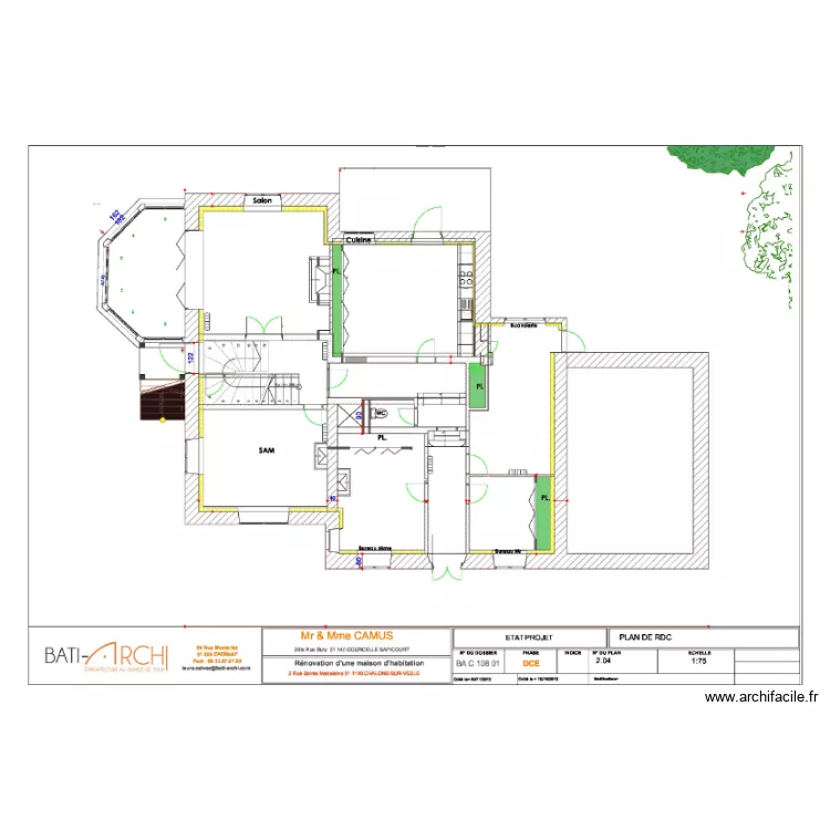 Plan RDC Elec. Plan de Plan RDC Elec. Plan de