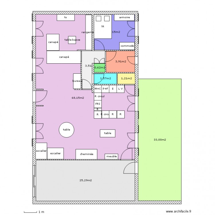 Aménagement. Plan de 0 pièce et 0 m2