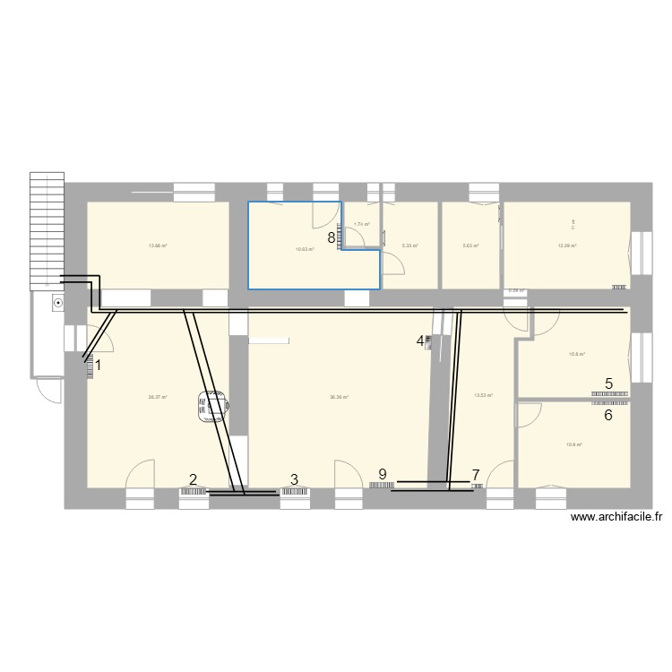 MAISON PROJET CHAUFFAGE. Plan de 0 pièce et 0 m2
