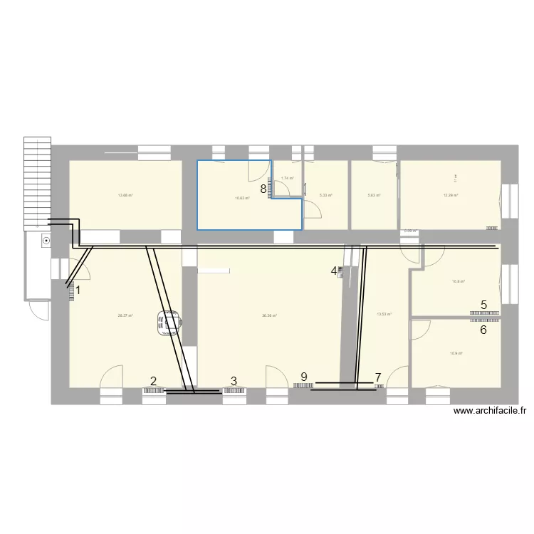 MAISON PROJET CHAUFFAGE. Plan de MAISON PROJET CHAUFFAGE. Plan de