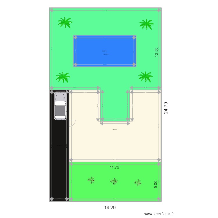 plan de masse grece. Plan de 5 pièces et 383 m2