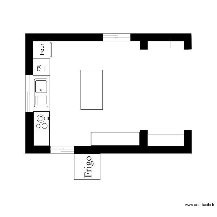 cuisine. Plan de 0 pièce et 0 m2