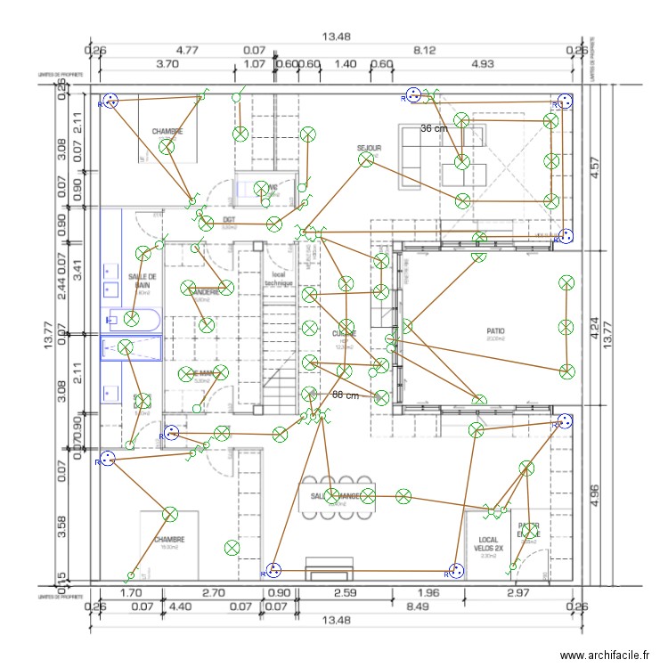 elec bas v2. Plan de 0 pièce et 0 m2