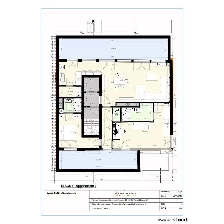 Bruxelles Maubel final. Plan de 