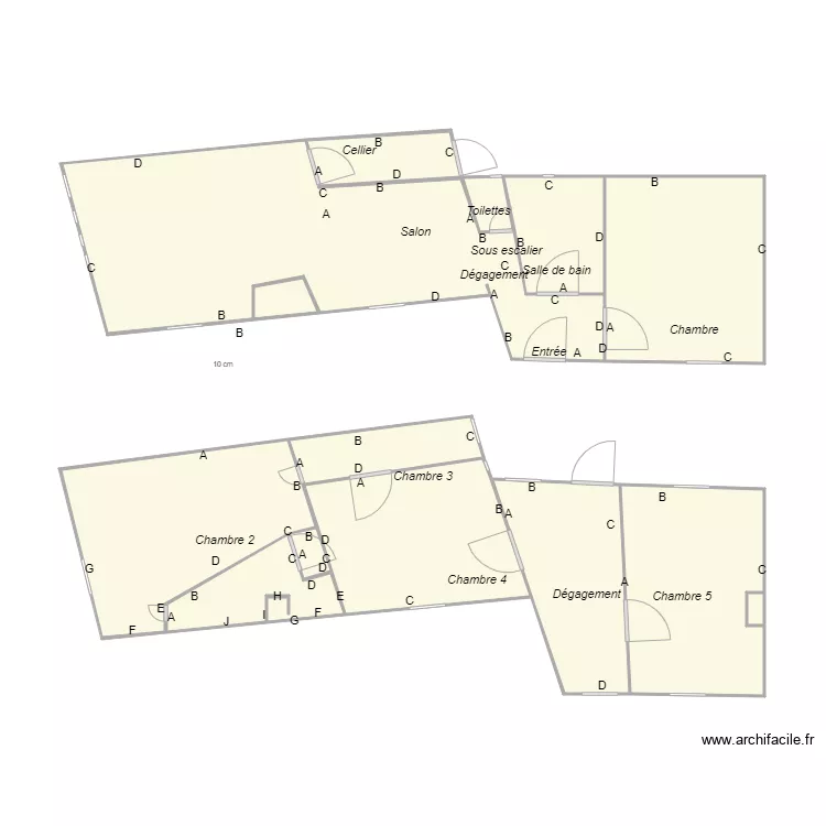 Croquis MEYROU. Plan de 