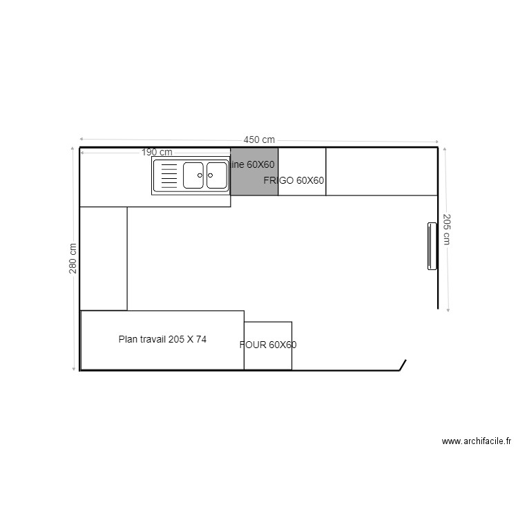 CUISINE . Plan de 0 pièce et 0 m2