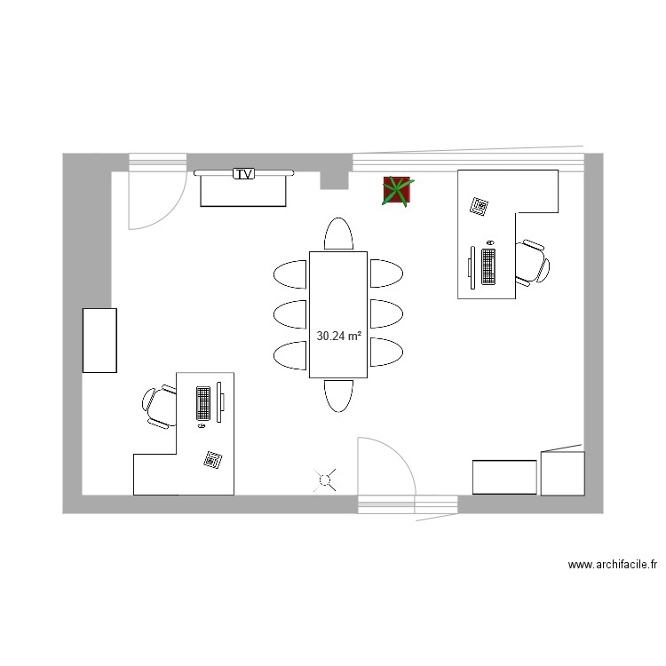 Bureau MVBQLE. Plan de 0 pièce et 0 m2