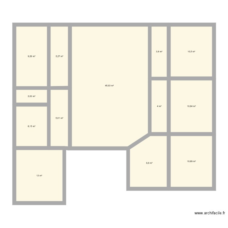 PROJET MAISON HBE. Plan de 13 pièces et 133 m2