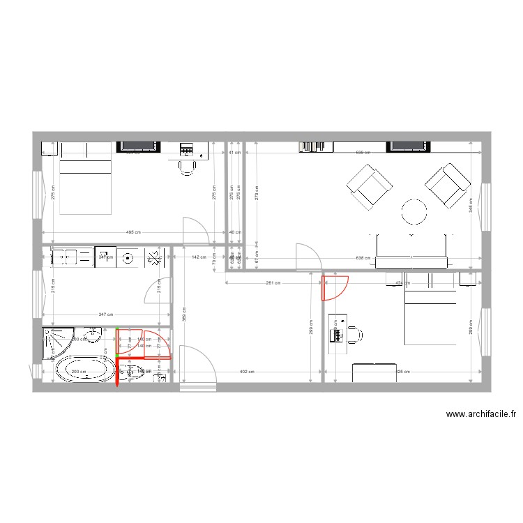 Appartement ies S1. Plan de 0 pièce et 0 m2