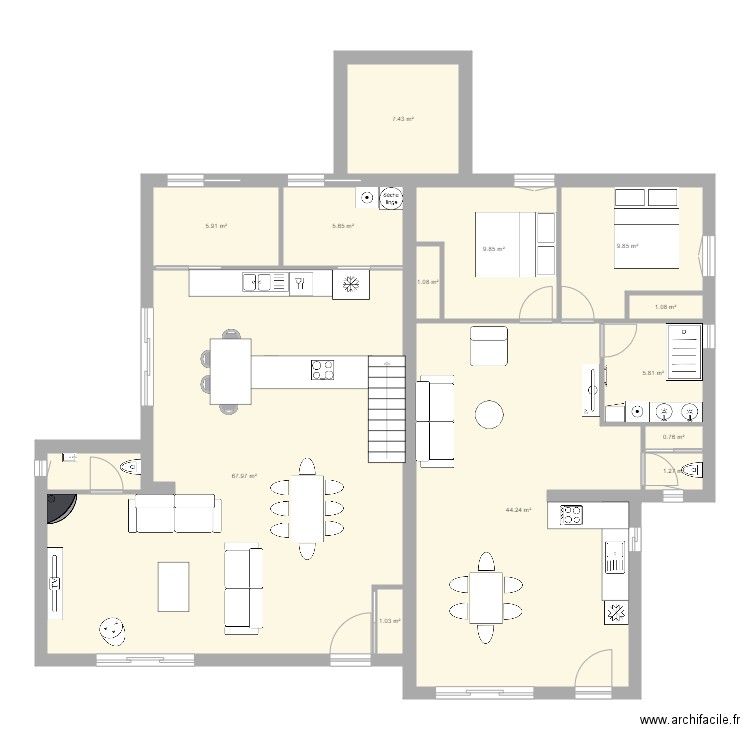 maison 2. Plan de 0 pièce et 0 m2