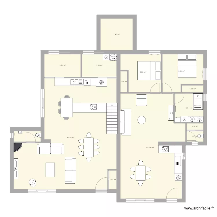 maison 2. Plan de 