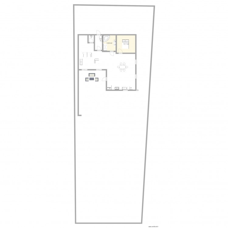 maison terrain 600m2 entree sud. Plan de 0 pièce et 0 m2