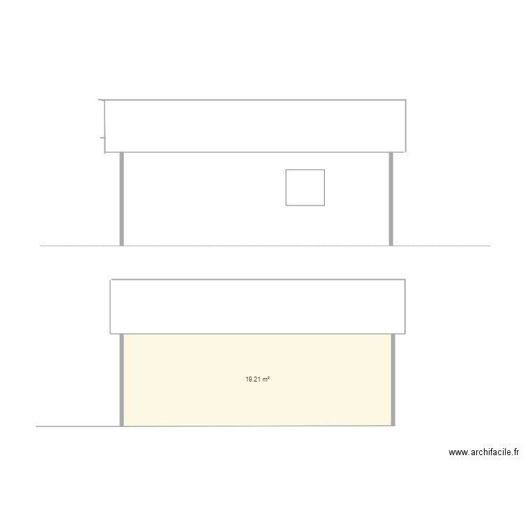 guiguette boule façade nord. Plan de 0 pièce et 0 m2