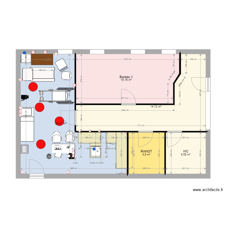 Cabinet idée 2. Plan de 0 pièce et 0 m2
