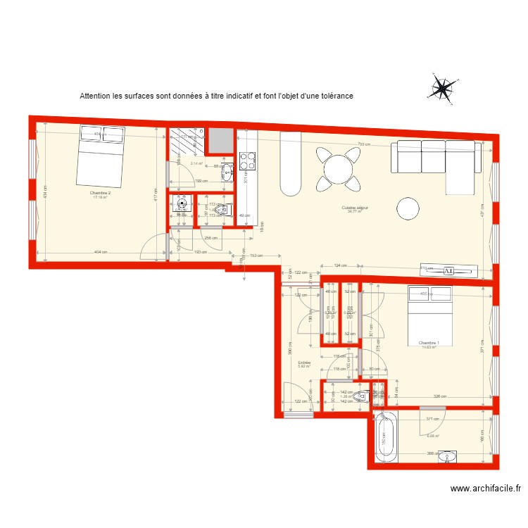 BI 1308 côté. Plan de 0 pièce et 0 m2