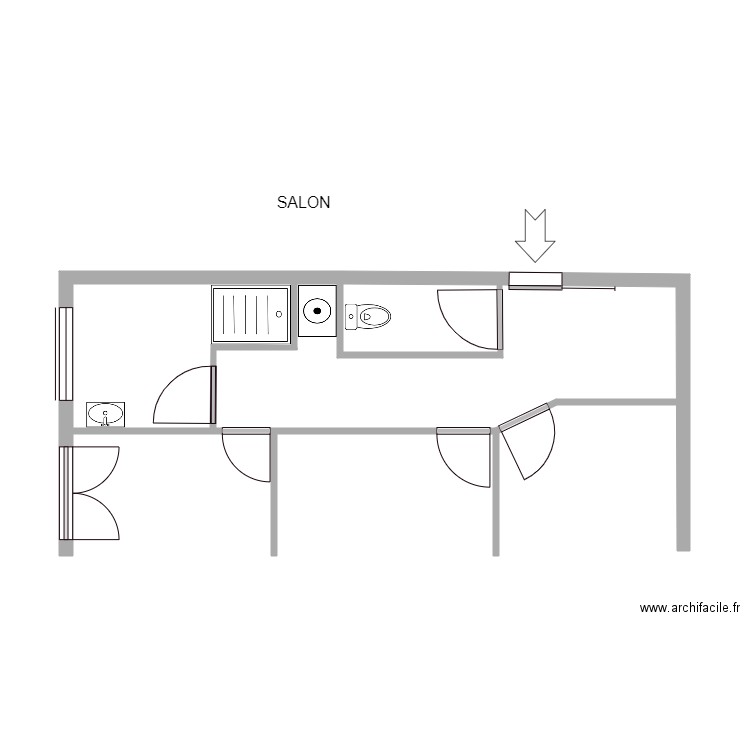 Sanitaire Jacques Sans Cotation. Plan de 0 pièce et 0 m2