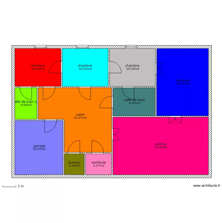pavillon atipa patrice. Plan de 