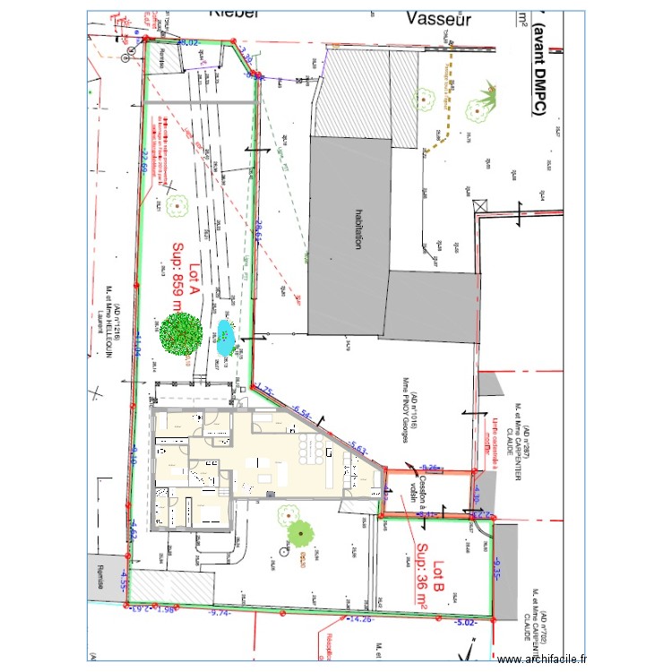 MAISON MAURECOURT 12. Plan de 10 pièces et 152 m2