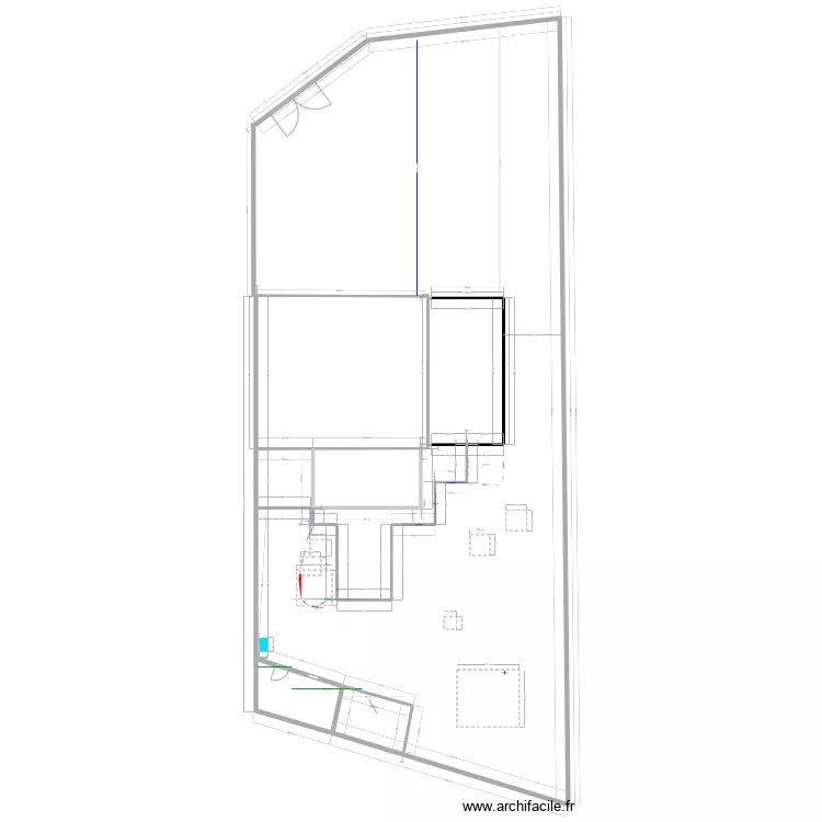 parcelle 108 Implantation garage motiver v&eacute;randa. Plan de 