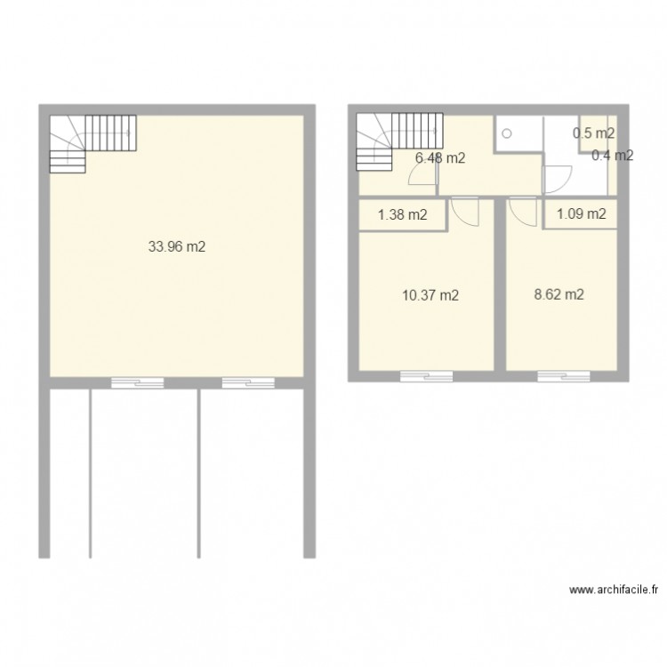 F 3. Plan de 0 pièce et 0 m2