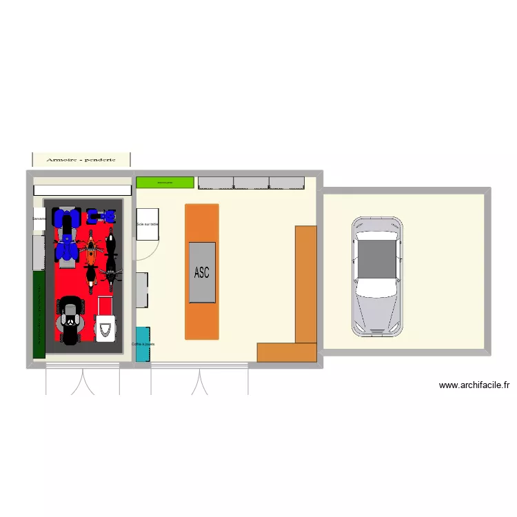 Garage 2. Plan de 