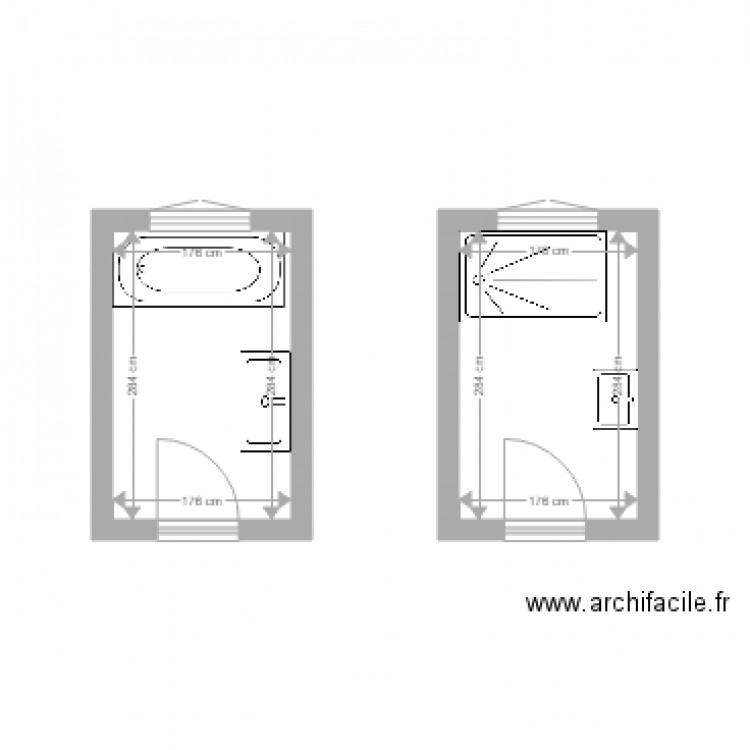 DELECLUZE plan sdb. Plan de 0 pièce et 0 m2