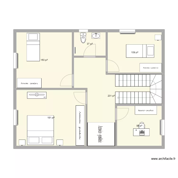 &Eacute;tage1. Plan de 