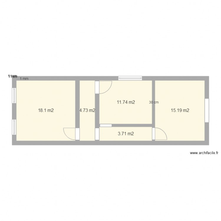 Chambres. Plan de 0 pièce et 0 m2