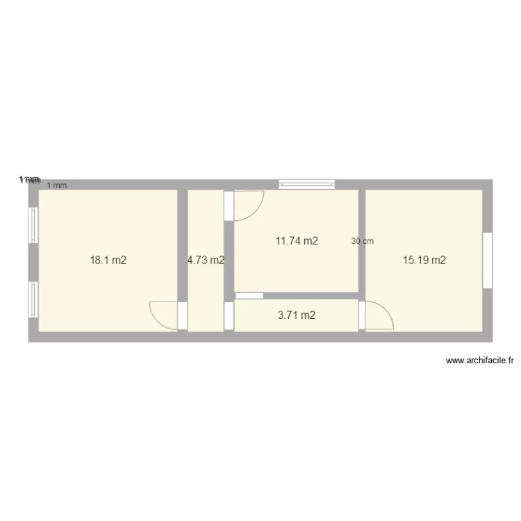 Chambres. Plan de 
