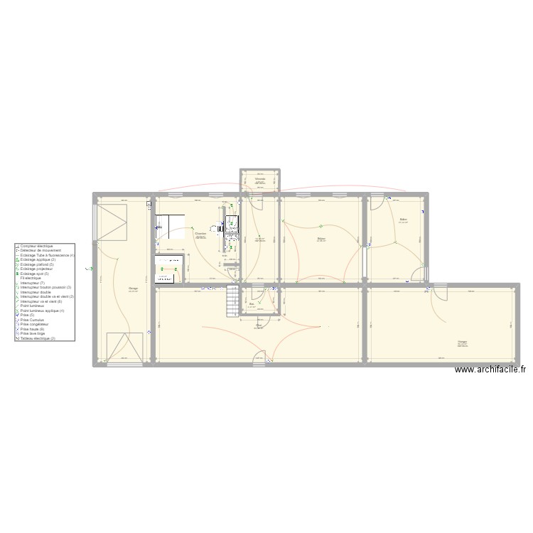 Client 24. Plan de 10 pièces et 265 m2