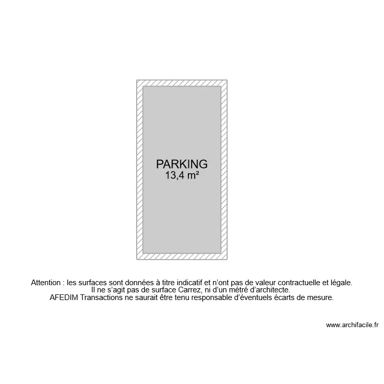 BI 10324 PARKING. Plan de 