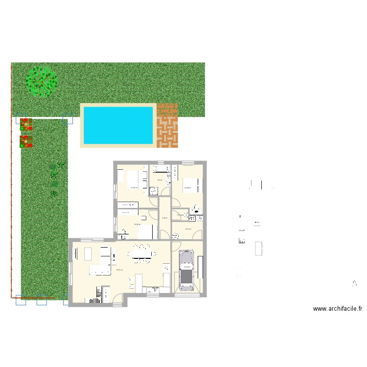 PEREZ GROUHAN6. Plan de 9 pièces et 119 m2