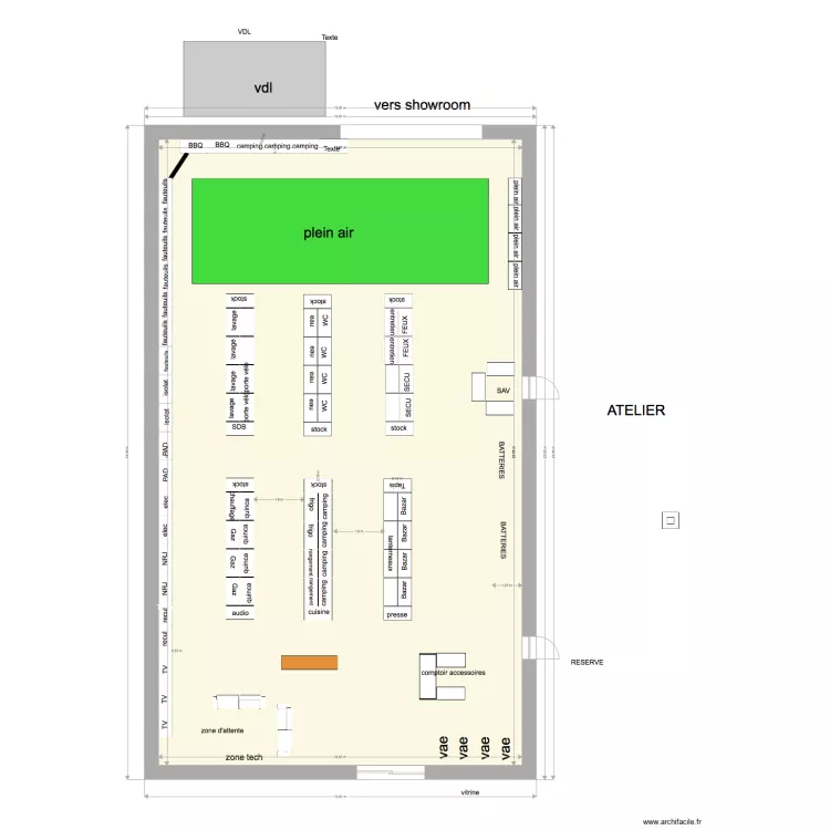 LA ROCHE 3. Plan de LA ROCHE 3. Plan de