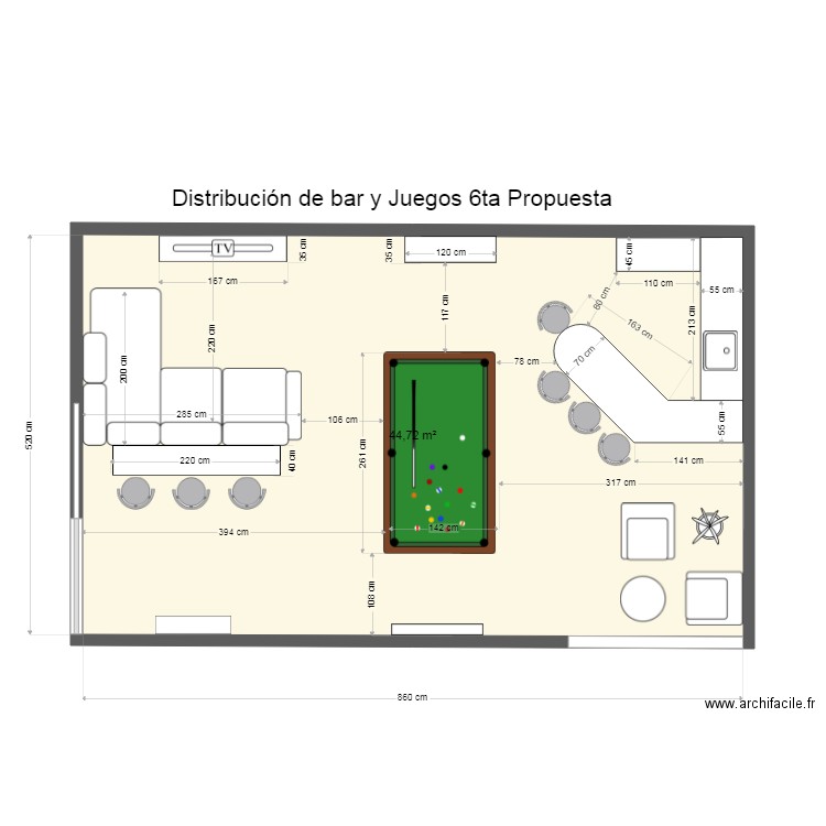 Casa Creston Bar 6ta Opción. Plan de 0 pièce et 0 m2