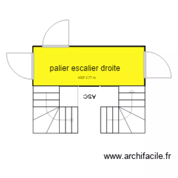 palier escalier droite immeuble 4 vincennes. Plan de palier escalier droite immeuble 4 vincennes. Plan de