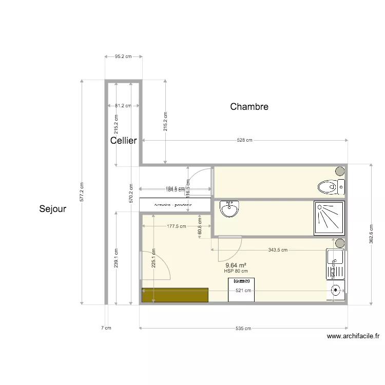 TS CS et SDB avant. Plan de 