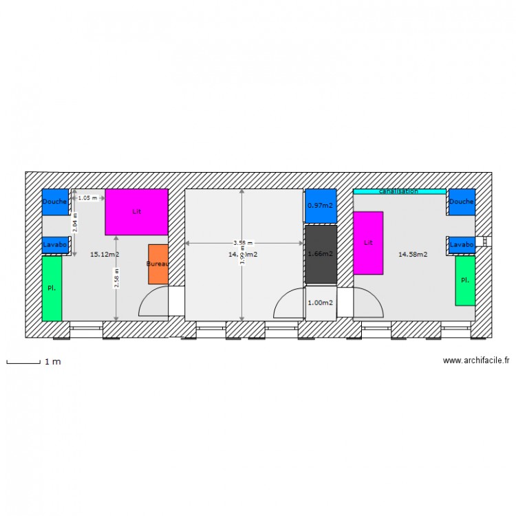 Gabillons Etage. Plan de 0 pièce et 0 m2