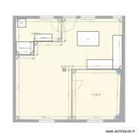 Plan appartement avec meubles avec location