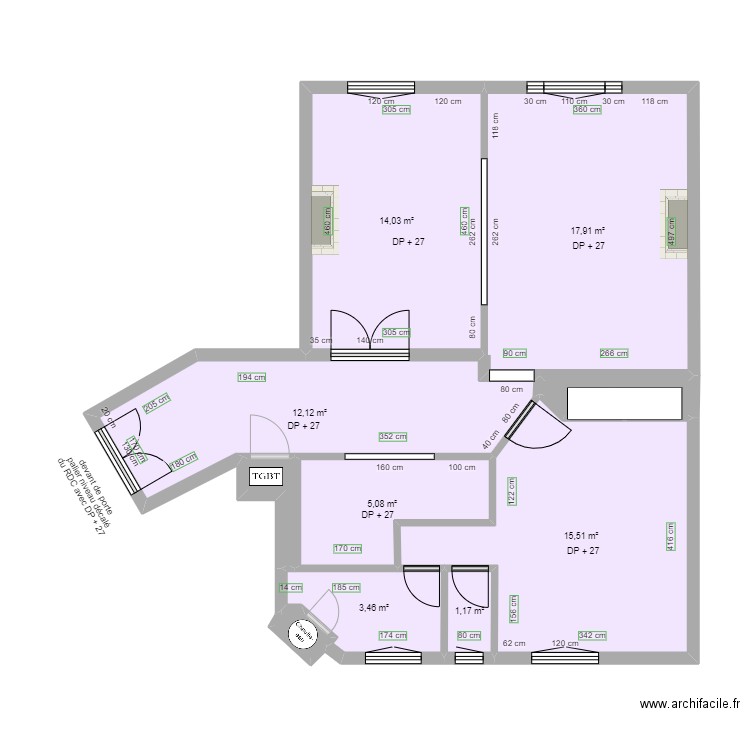 CENTRE CARDIOLOGIQUE NEUILLY-SABLONS AVANT TRAVAUX. Plan de 0 pièce et 0 m2