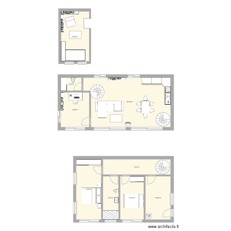 Maison Herbeys VF. Plan de 0 pièce et 0 m2