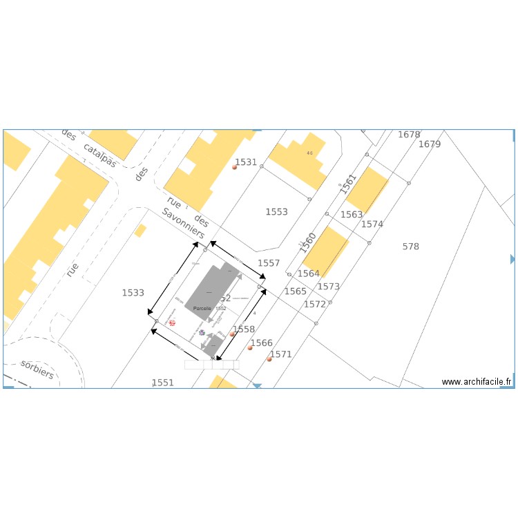 Aurelie cadastre coté. Plan de 0 pièce et 0 m2
